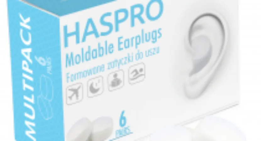 Haspro Formowane silikonowe zatyczki do uszu wielo