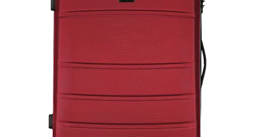 WITTCHEN Duża walizka podróżna firmy WITTCHEN walizka na kółkach z twardą obudową ABS 4 koła zamek szyfrowy czerwony